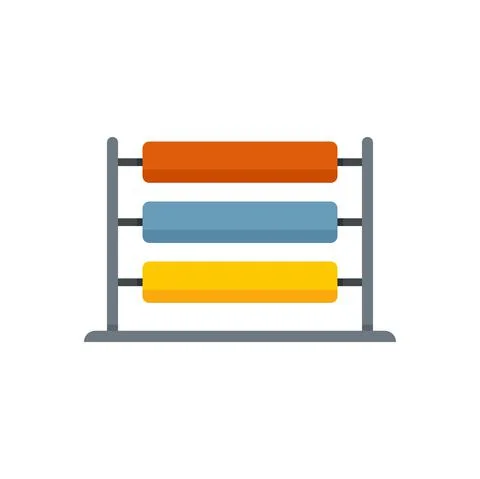 Wool thread production icon flat isolated vector Illustrazione stock