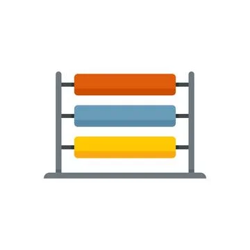 Wool thread production icon flat isolated Illustrazione stock