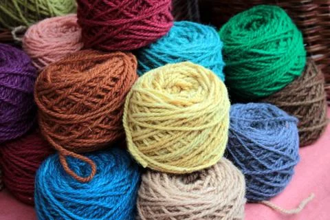 Wool yarn Stock Photos