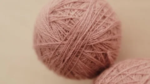 Wool yarn thread for knitting and crocheting. Warm clothes knitting hobby. Video stock 325345291