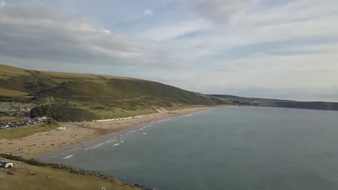 Woolacombe Beach 1 Stockbeeldmateriaal 205908535