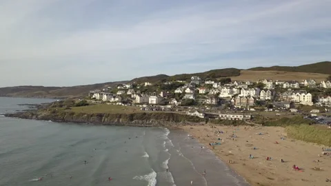 Woolacombe Beach 4 Stockbeeldmateriaal 205906037