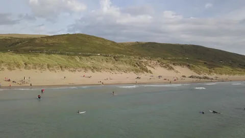 Woolacombe Beach Stockbeeldmateriaal 205908366