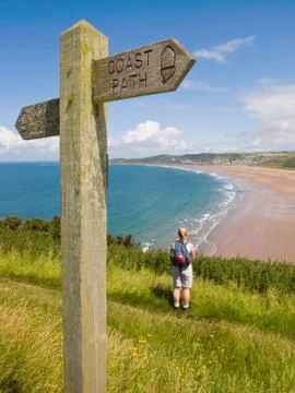 Woolacombe, Devon, England Stock Photos
