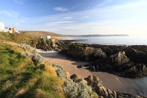Woolacombe  north  devon coast Stock Photos
