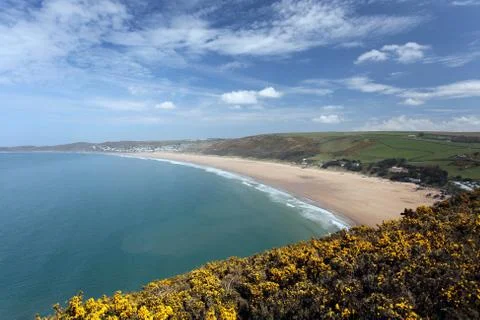 Woolacombe  north  devon coast Stock Photos
