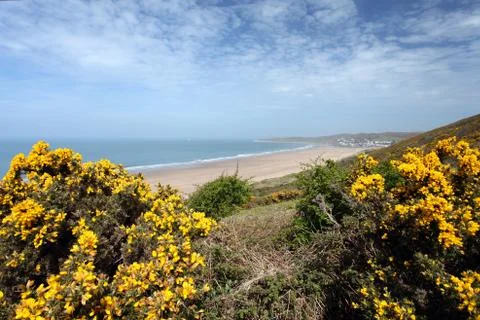 Woolacombe  north  devon coast Stock Photos
