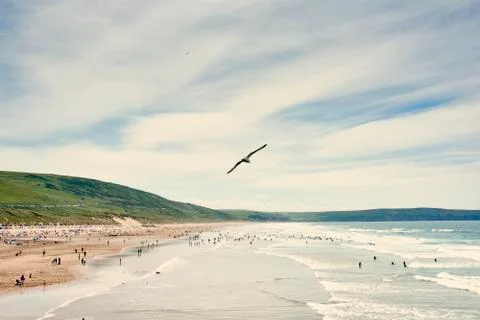 Woolacombe, North Devon, England Stock Photos