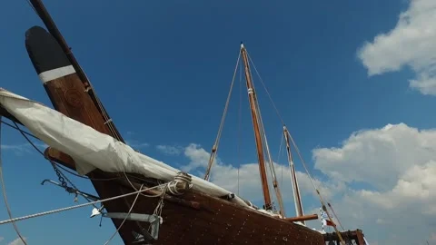 Woolde katarian ship Vídeo Stock 139820056