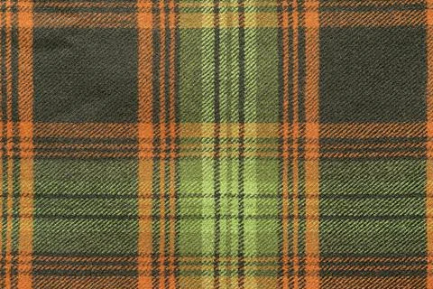 Woolen fabric with an checkered pattern Stock Photos