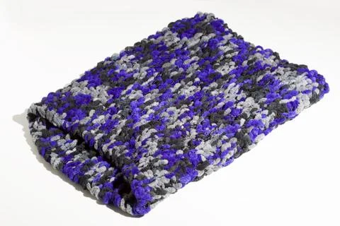Woolen scarf on white background highly detailed Stock Photos