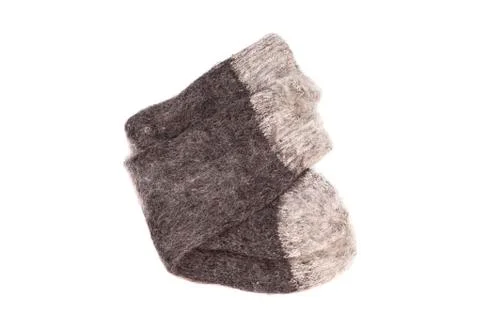 Woolen socks isolated on white background Stock-Fotos