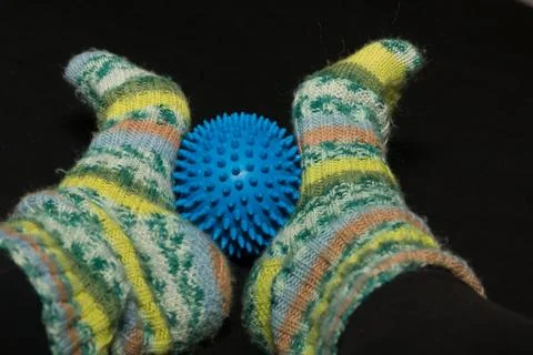 Woolen socks Stock Photos