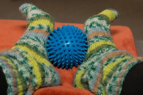 Woolen socks Stock Photos