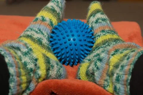 Woolen socks Stock Photos