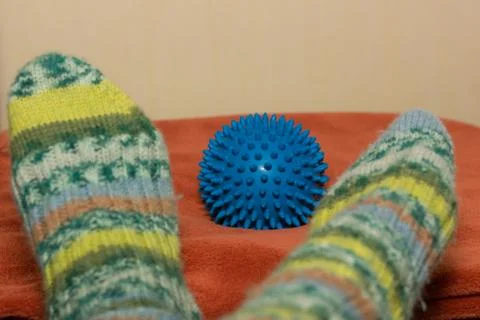 Woolen socks Foto stock