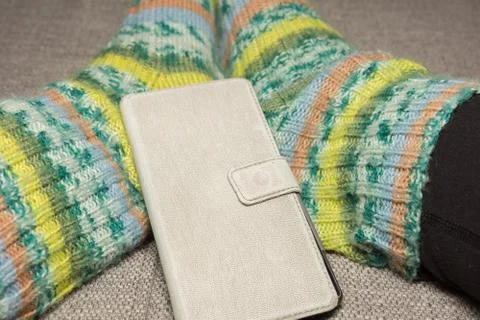 Woolen socks Foto stock