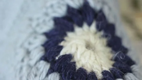 Woolen yarn backgrounds. Close up. Stock Footage 73118586