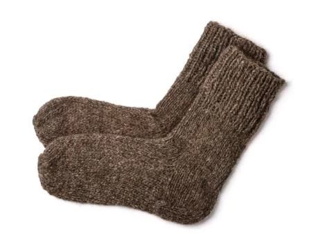 Woollen socks Stock Photos