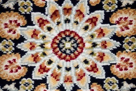 Woollen woven surface with abstract pattern. Background. View from top. Stock Photos