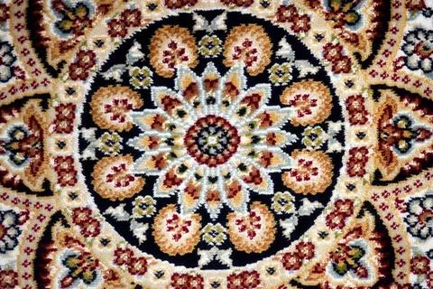 Woollen woven surface with abstract pattern. Background. View from top. Stock Photos