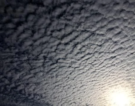 Woolly clouds Foto stock