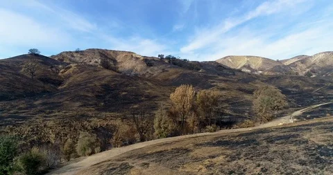 Woolsey Fire Aftermath Stock Footage 99613070