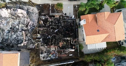 Woolsey Fire Aftermath Stock Footage 99613364