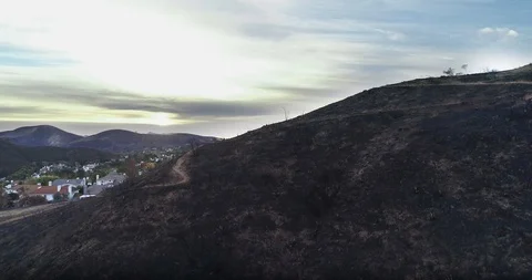 Woolsey Fire Aftermath Stock Footage 99613900