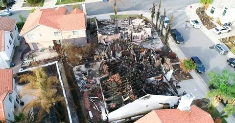 Woolsey Fire Aftermath Stock Footage 99614641