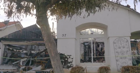 Woolsey Fire Aftermath Stock Footage 99614810