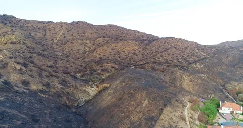 Woolsey Fire Aftermath Stock Footage 99614852