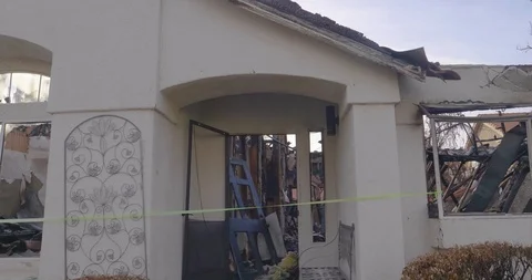 Woolsey Fire Aftermath Stock Footage 99614854