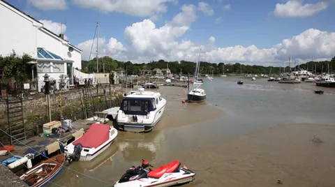 Wootton Bridge Isle of Wight between Ryde and Newport Stock Footage 39318716
