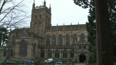 Worcester Cathedral College Yard Video stock 11522526