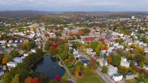 Worcester city, Massachusetts, USA Stock Footage