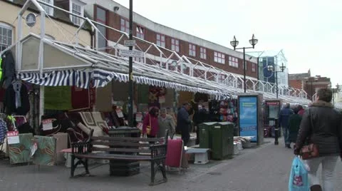 Worcester Marketplace Stock Footage 11525688