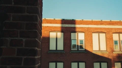 Worcester Mill Buildings Shadow Time Lapse Stock Footage 65886317