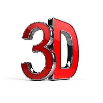 Word 3d over white background Stock Illustration