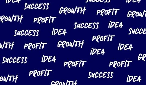 Word affirmations to grow and develop. self-development. Motivational words.. Stock Illustration