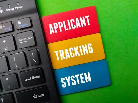 The word APPLICANT TRACKING SYSTEM Stock Photos