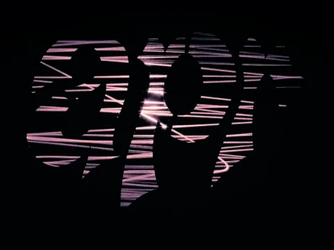 Word apr created by light rays Stock Photos