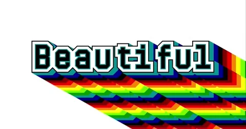 The word Beautiful. Stock Footage 156029064