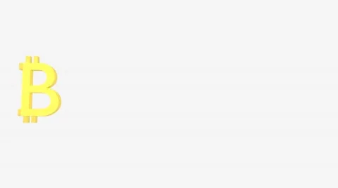 Word Bitcoin from running chars Stock Footage 64216289