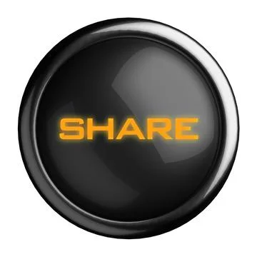 Word on black button Stock Illustration