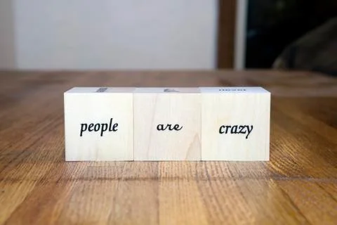 Word block with written message Stock Photos