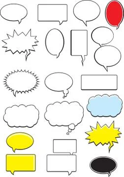 Word Bubbles Stock Illustration