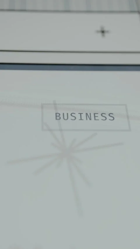 The word BUSINESS placed inside a simple rectangle Stock Footage 332920262