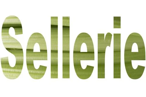 Word CELERY with transparency of celery 스톡 사진
