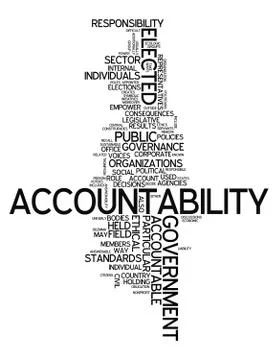 Word cloud "accountability" Illustrazione stock